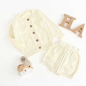 ARCHIE- knitted cardigan & pant set